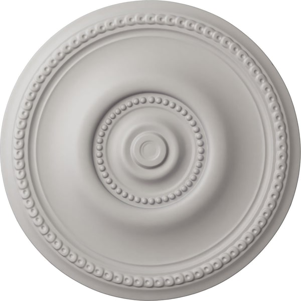 Ekena Millwork Raynor Ceiling Medallion (Fits Canopies up to 6"), Hnd-Painted Ultra Pure White, 20 5/8"OD x 1 3/8"P CM20BEUWF - main